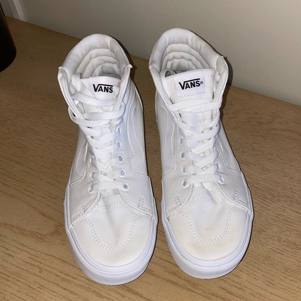 White Hi-Top Vans